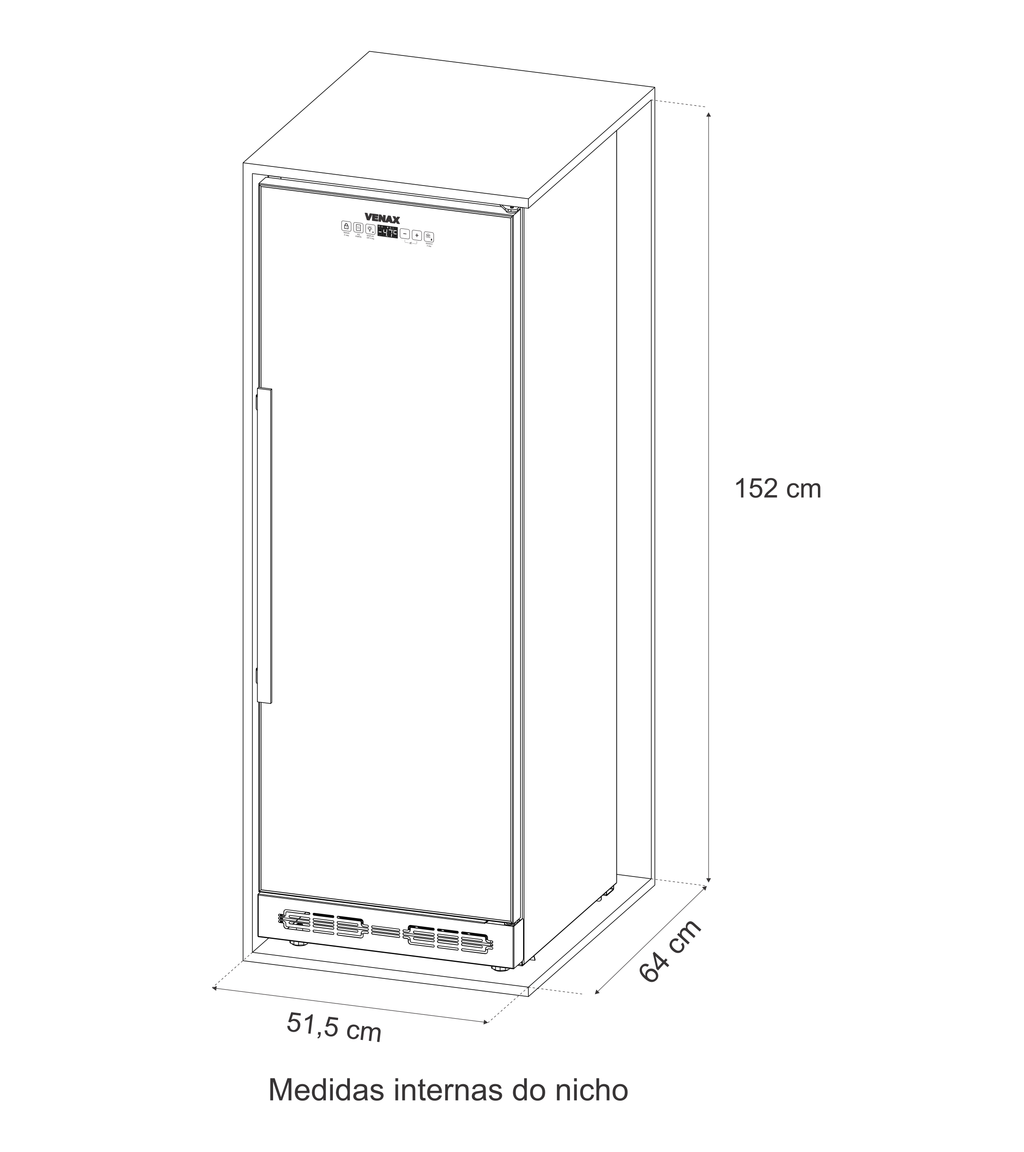 Champanheira Top Light-In Touch 200 Preto Fosco Padrao 220v