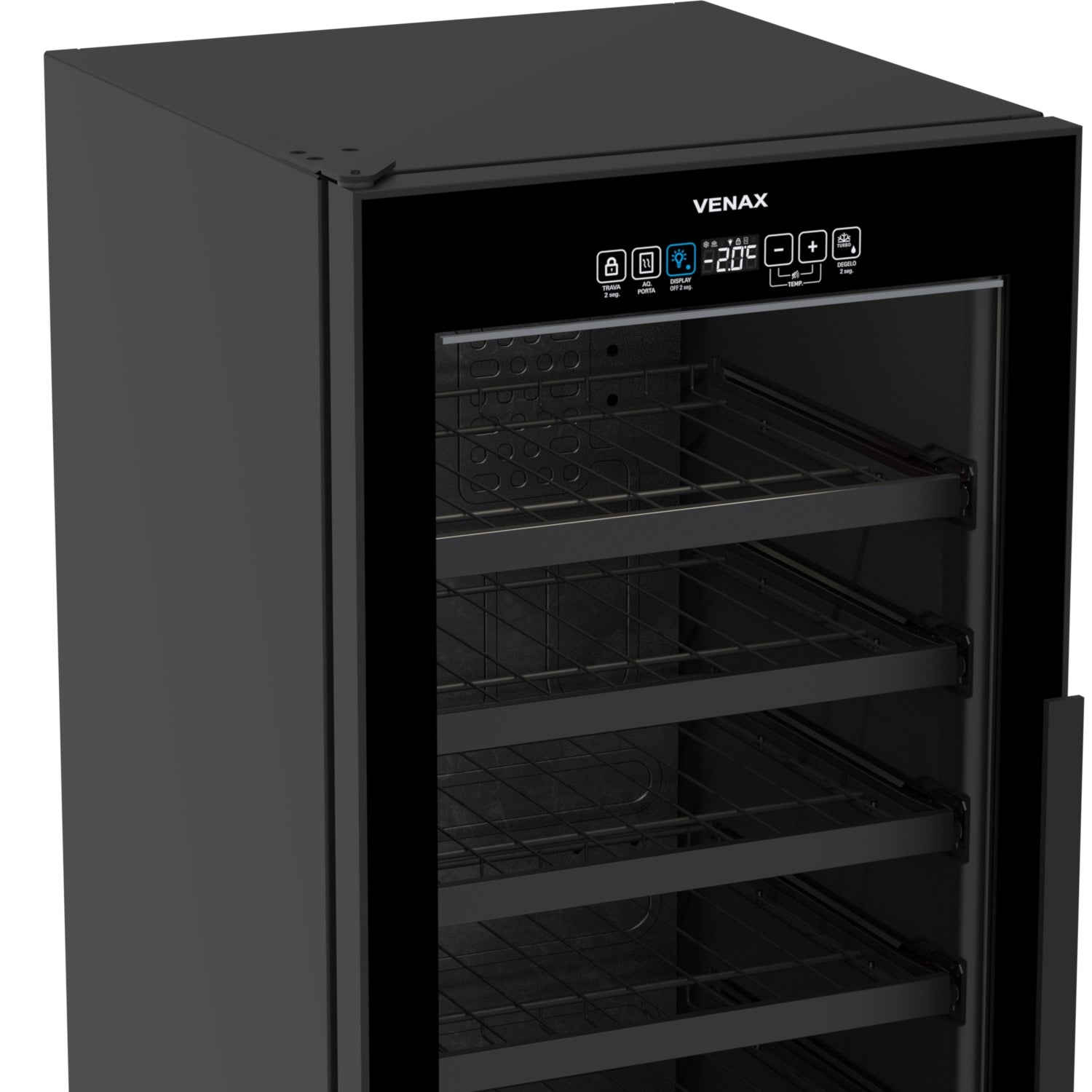 Champanheira Top Light-In Touch 200 Preto Porta Invertida