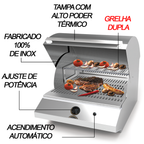 Churrasqueira de Bancada à Gás GN  Inox Saro 