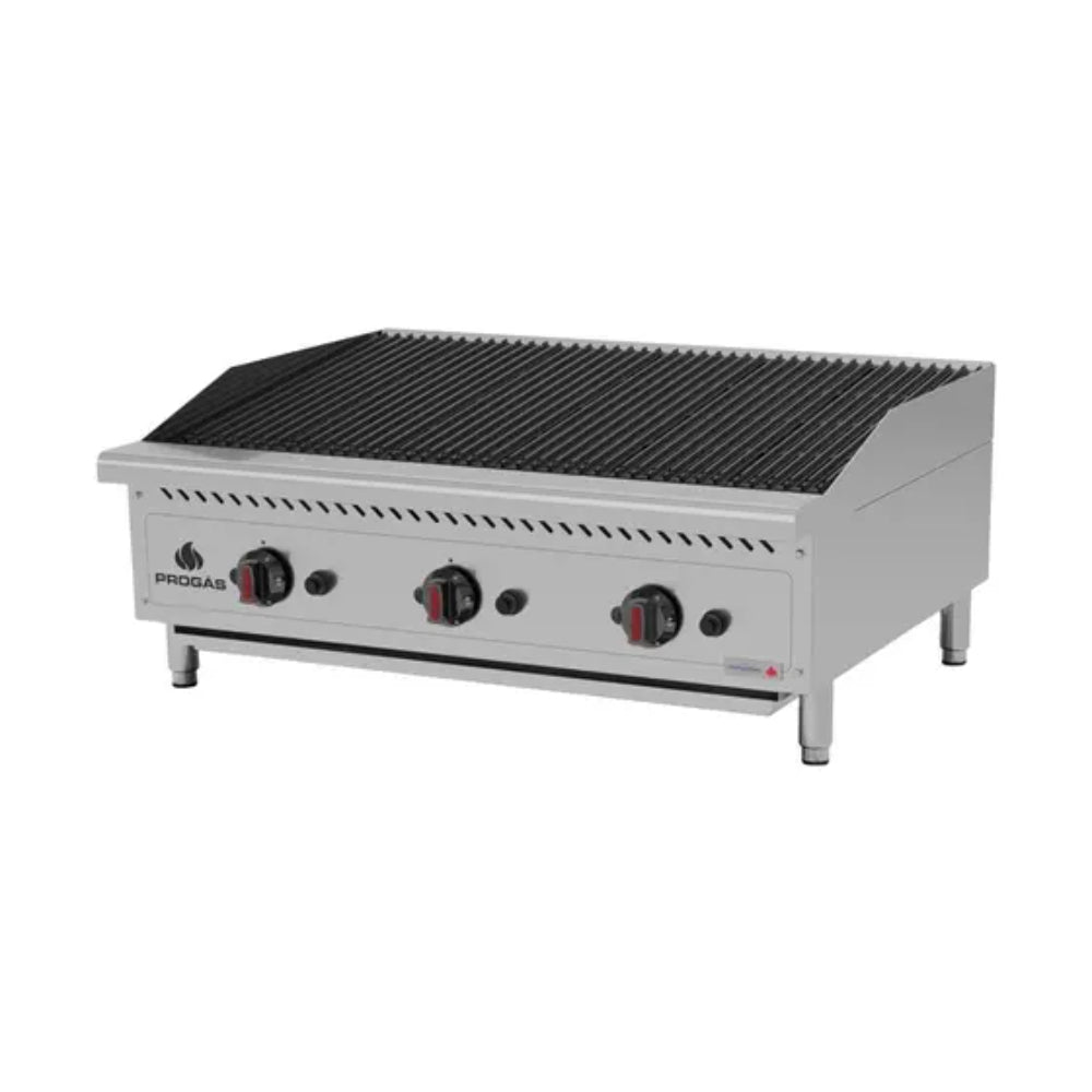 Chapa A Gás CharBroiler Premium em Aço Inox a Gás 90cm - PRO-90CB