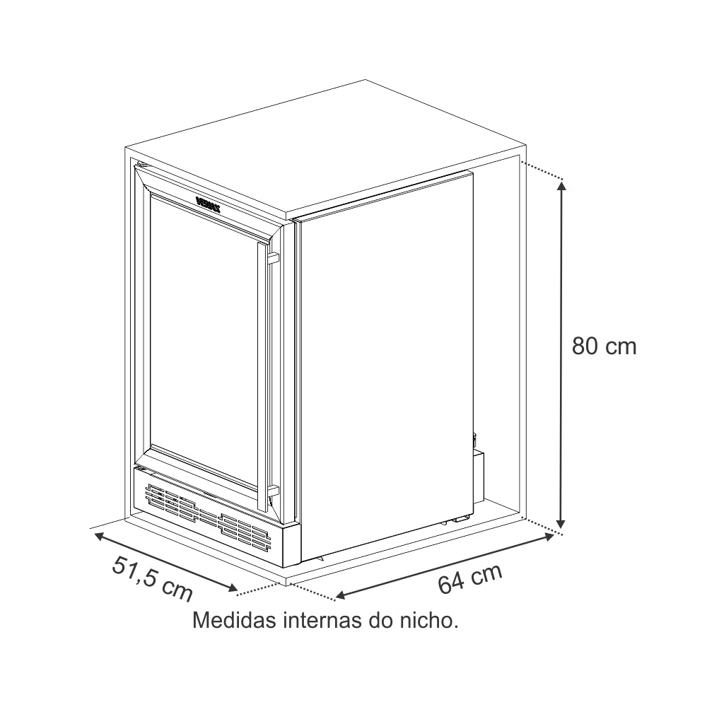 Champanheira Top Light-In 100 Preto 127v Porta invertida