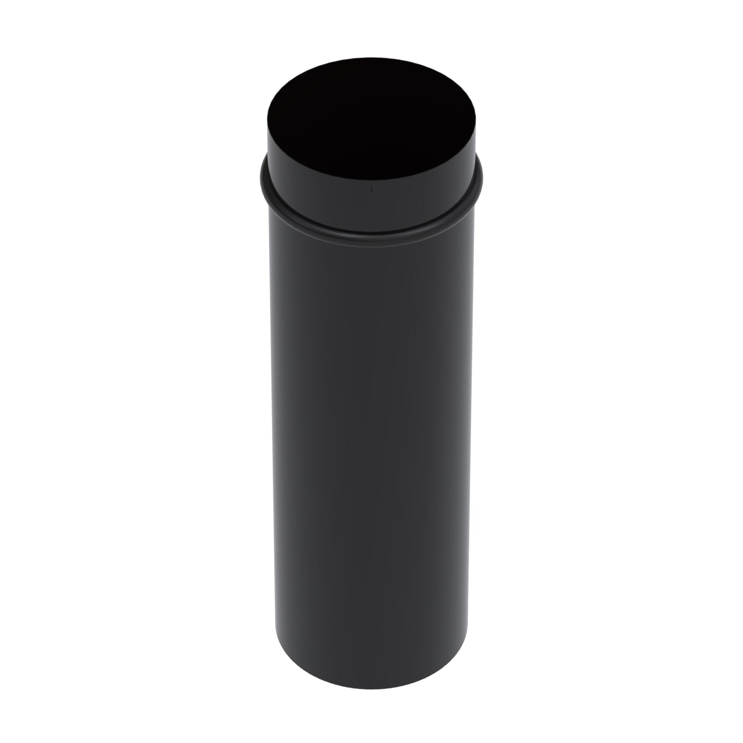 Cano Chamine Esmaltado Preto 0,5 M 150 Mm