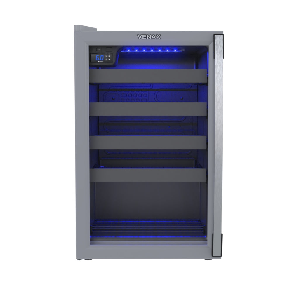 Adega Piubella 100 Cinza 24 Garrafas Porta Invertida 127v