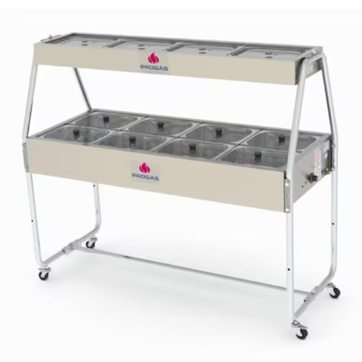 Buffet Progás Frio 4 Cubas Com Tampa de Vidro - RBF-P40GN