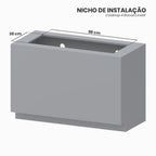 Cooktop Linear 4 Bocas Venax Arena Preto Gas GLP Bivolt