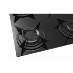 Cooktop Realce 4 Bocas Vidro 6mm Acendimento Automático Estilo e Praticidade Preto