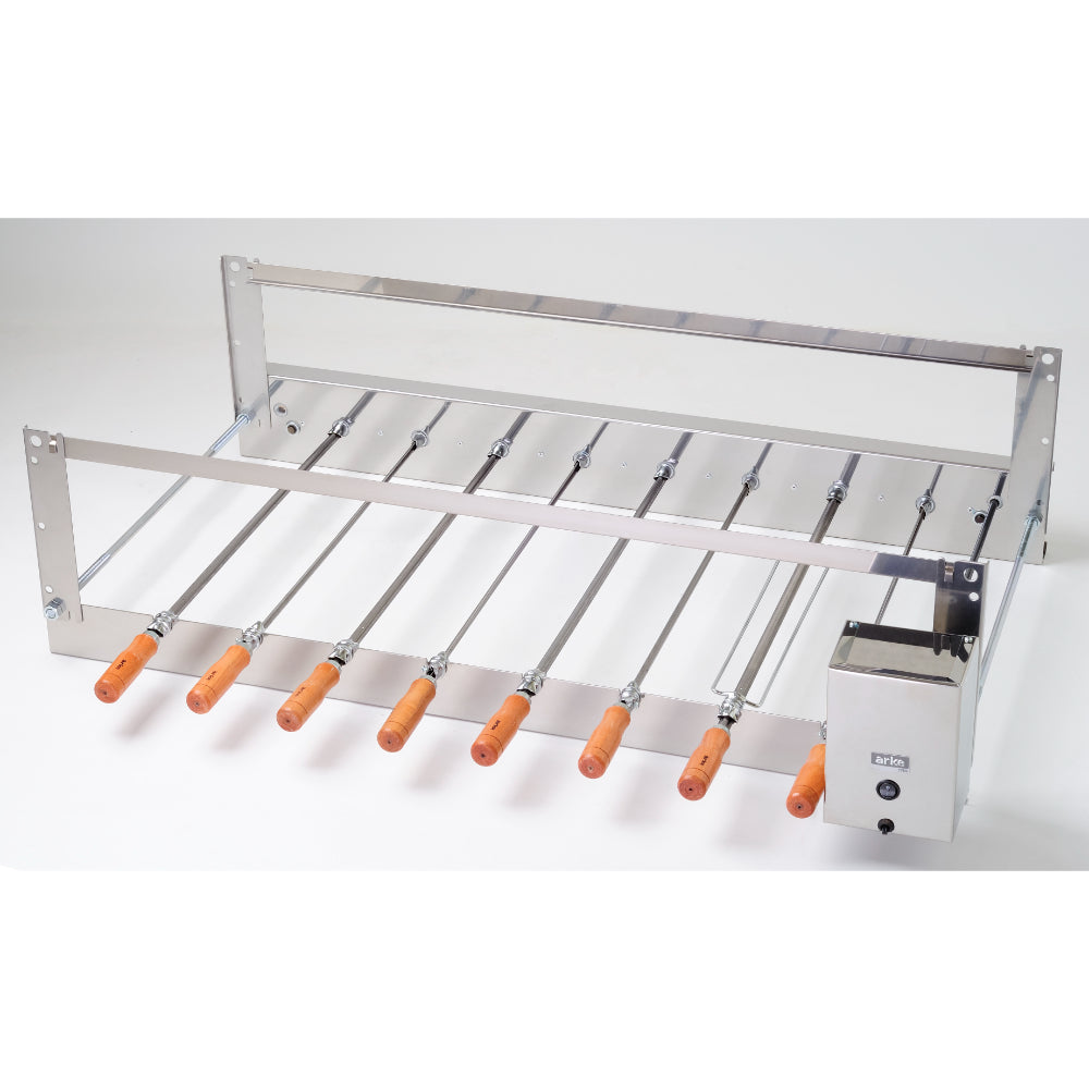 Churrasqueira Rotativa Inox Simples Arke CRIS-08 8 Espetos Alta Capacidade e Potência - 5250