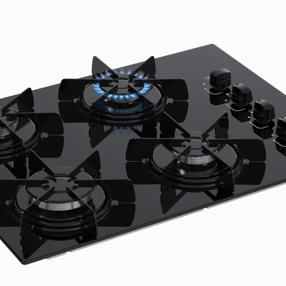 Cooktop 4 Bocas Venax Arena Preto/Preto Gas GLP Bivolt