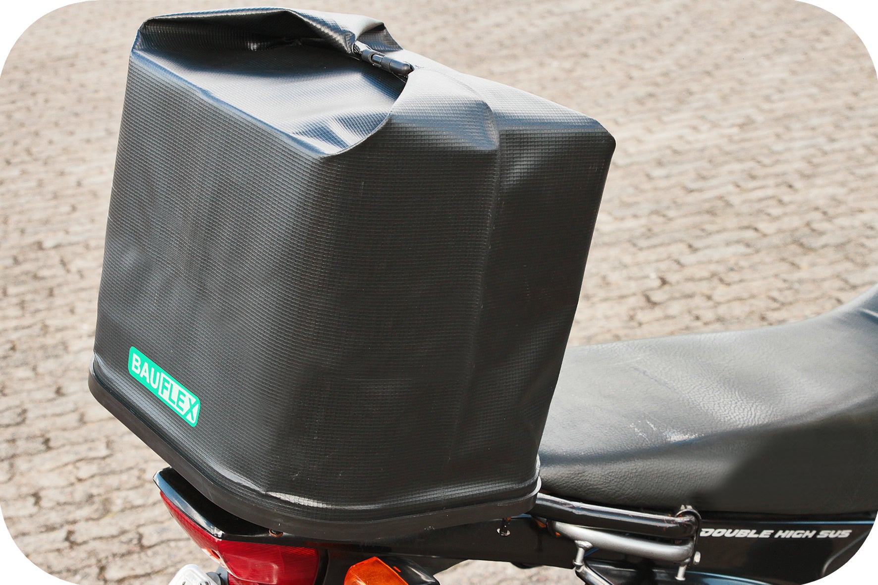 Bauleto Bau Para Motos Flexível Dobravel 38 Litros Bauflex B