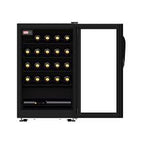 Adega Ngv 100 24 Garrafas Preto Fosco Venax 220v