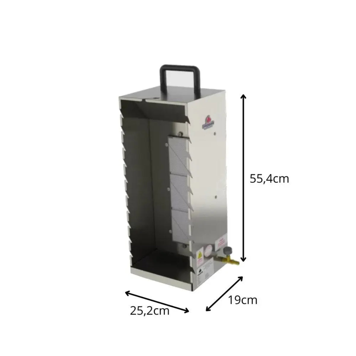 Churrasqueira para Espetinho a Gás Progás Compacta Churrasquito em Inox - PR-199G
