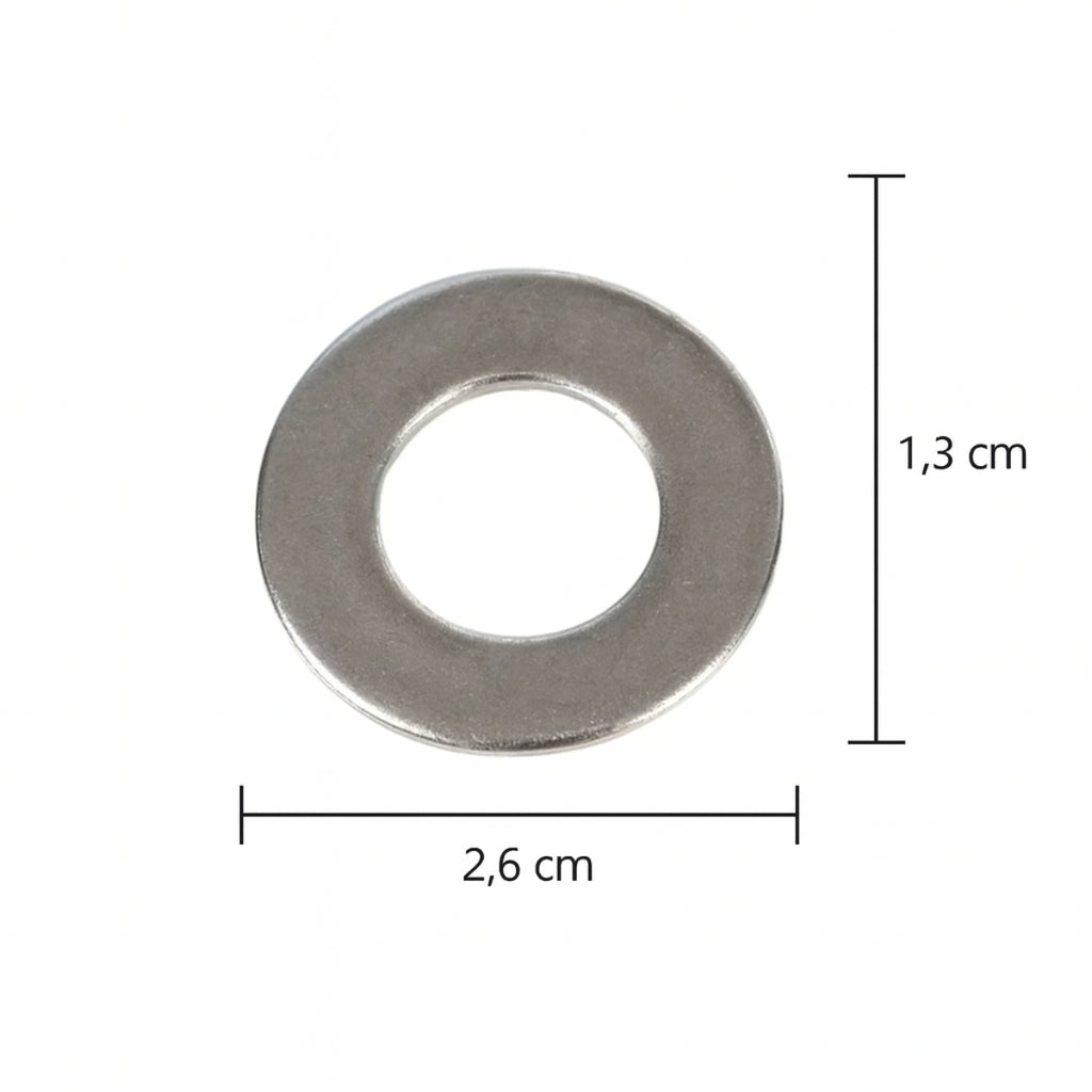 Arruela Lisa Inox 25,8x13x0,6mm para Centrífuga Wanke Original Resistência – 37310026