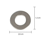 Arruela Lisa Inox 25,8x13x0,6mm para Centrífuga Wanke Original Resistência – 37310026