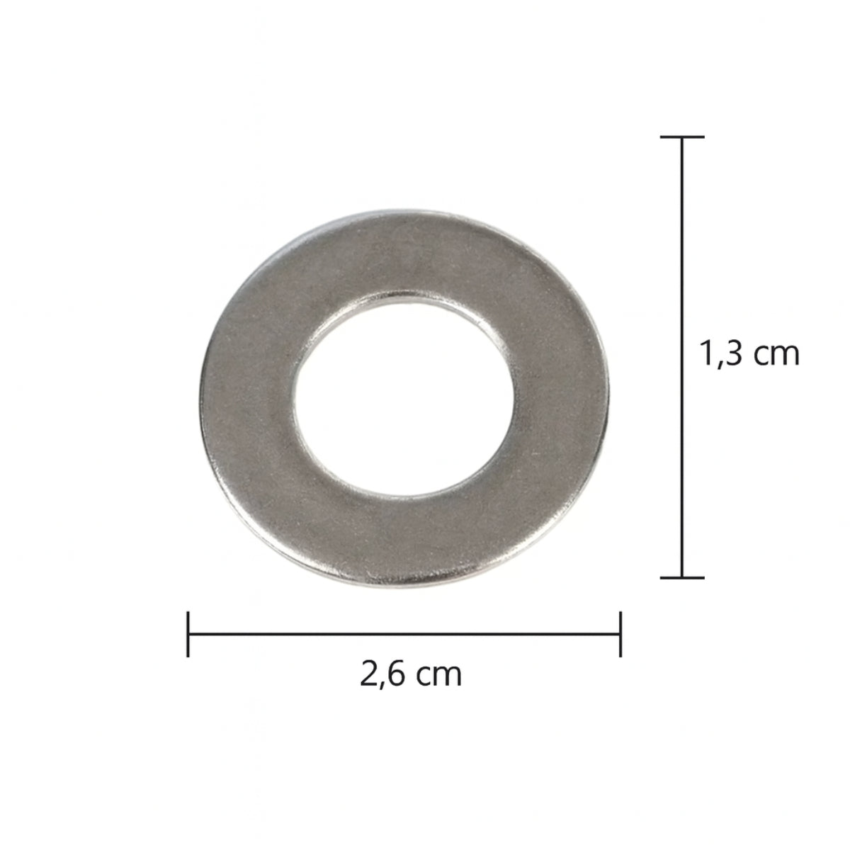 Arruela Lisa Inox 25,8x13x0,6mm para Centrífuga Wanke Original Resistência – 37310026