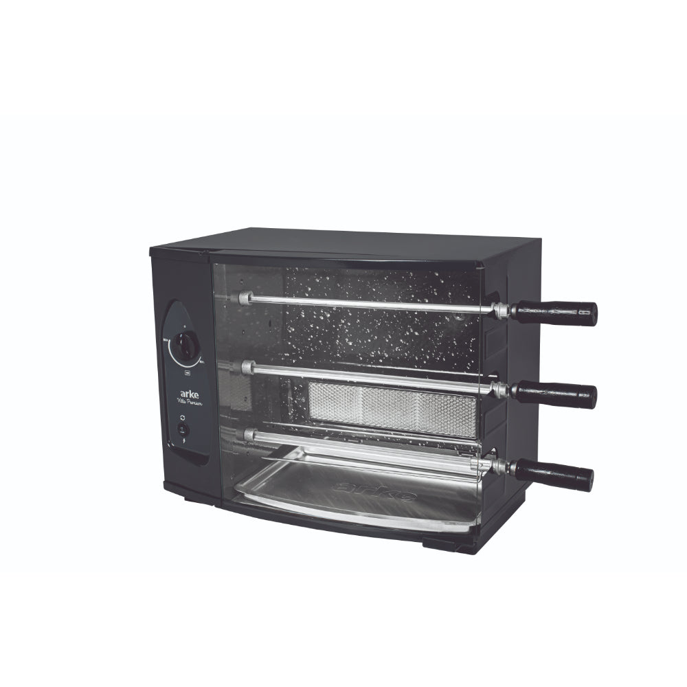 Assador a Gás Arke Vitta Premium 03 Automático Compacto 3 Espetos Bivolt GN - 5134