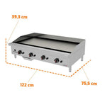 Chapa Profissional Progás 120 cm em Aço Inox - PRO-120CH
