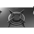 Cooktop Realce 5 Bocas Vidro 6mm Acendimento Automático Elegância e Desempenho Preto