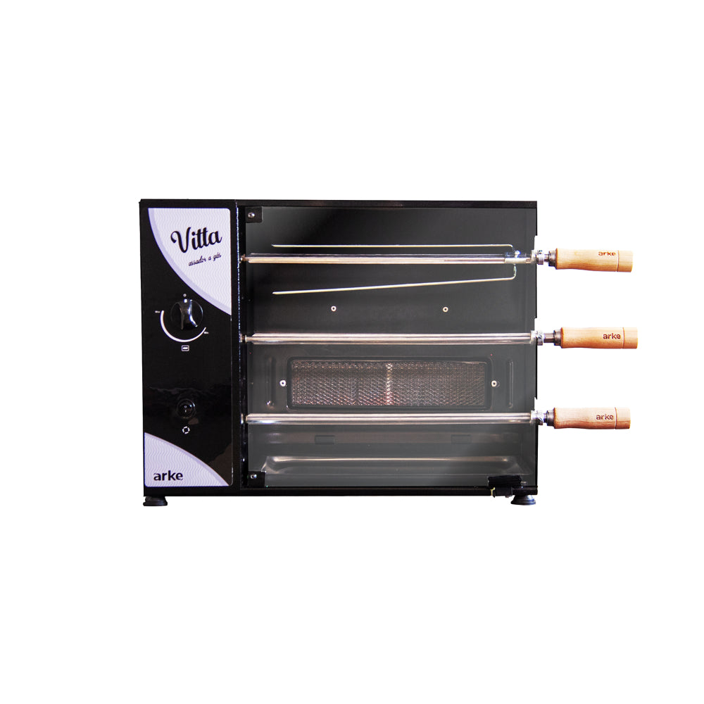Assador a Gás Arke Vitta-03 Rotativo Econômico e Eficiente 3 Espetos 127V GN - 5291
