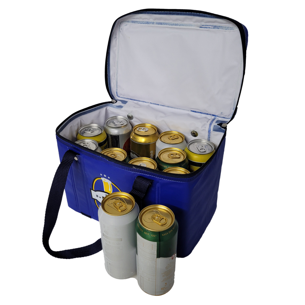Bolsa Térmica Porta Marmita Lanche Bebidas Azul 12litros