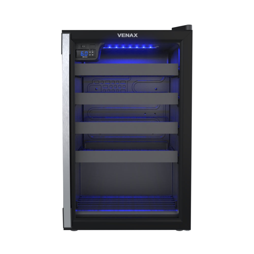 Adega Piubella 100 para 24 Garrafas Preto Venax 220v