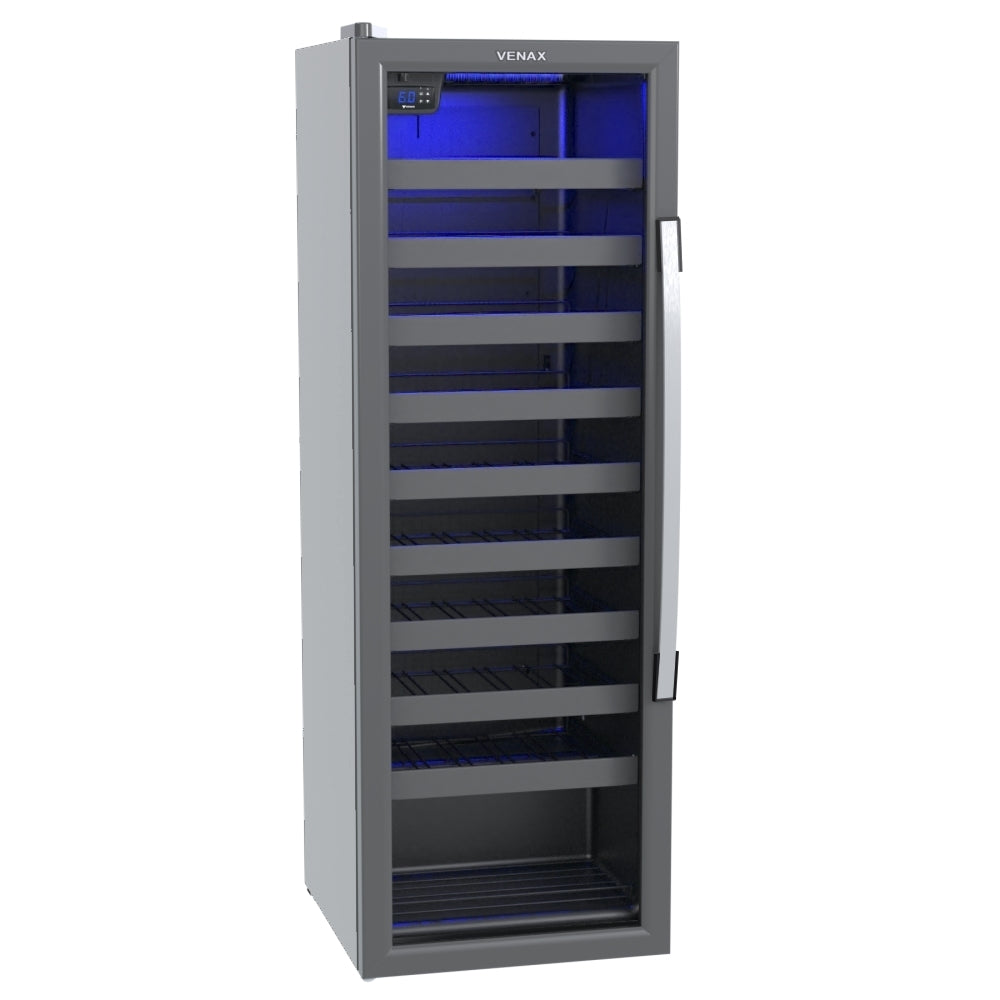 Adega Piubella 200 Cinza 50 Garrafas Porta Invertida 220v