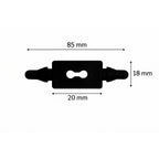 Coxim de Borracha para Amortecimento Wanke Original Preto - 99910223