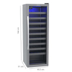 Adega Piubella 200 para 50 Garrafas Grafite Venax 127v