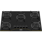 Cooktop Realce 5 Bocas Vidro 6mm Acendimento Automático Elegância e Desempenho Preto