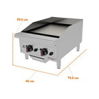 Chapa Profissional Progás 45 cm em Aço Inox - PRO-45CH