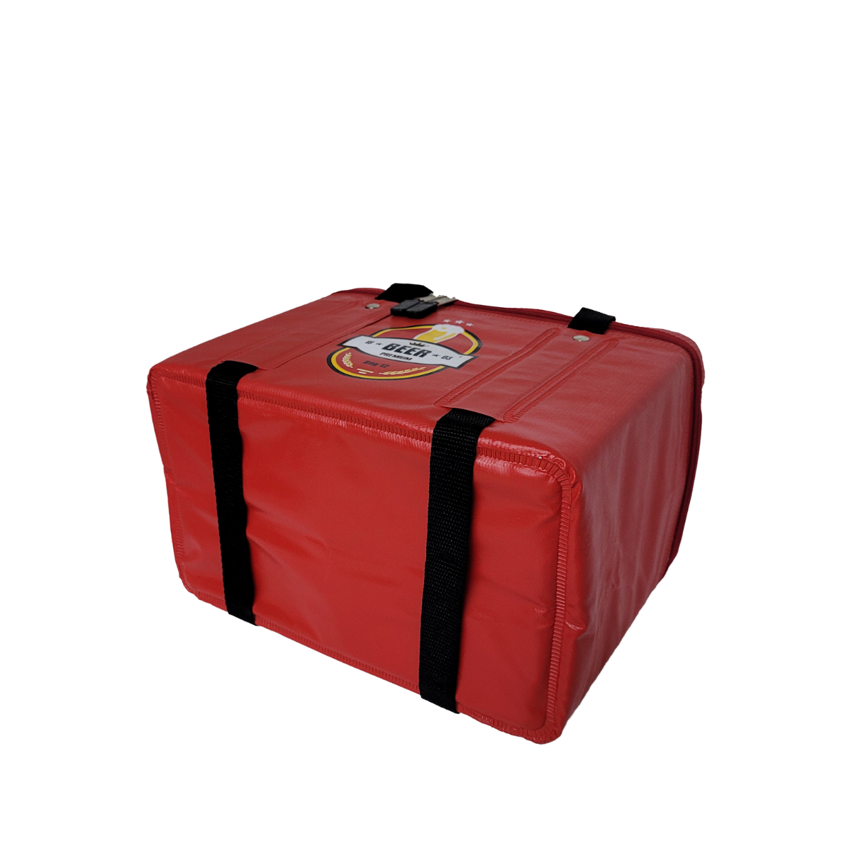 Bolsa Térmica Porta Marmita Lanche Bebidas Vermelho 12litros